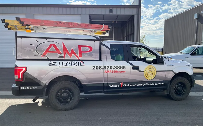 Amp Electric Utility Vehicle Wrap