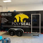Commercial Vehicle Wrap Polyseal utility trailer